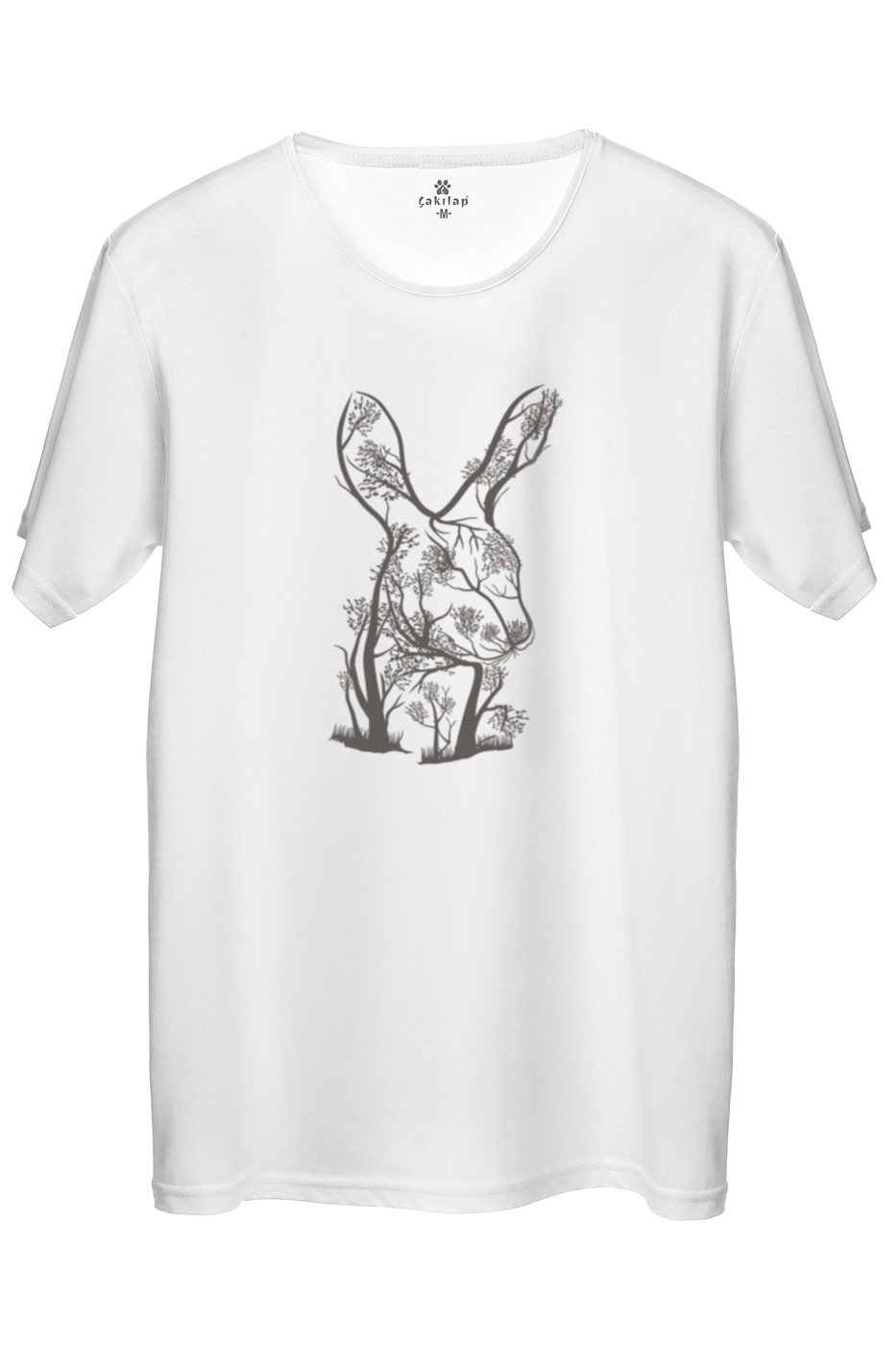 Doğa Tavaşan Baskılı Regular Tişört