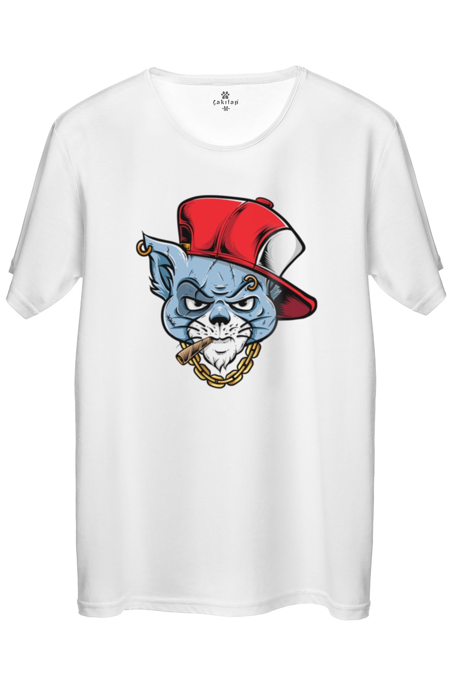 Kedi Baskılı Regular Tişört