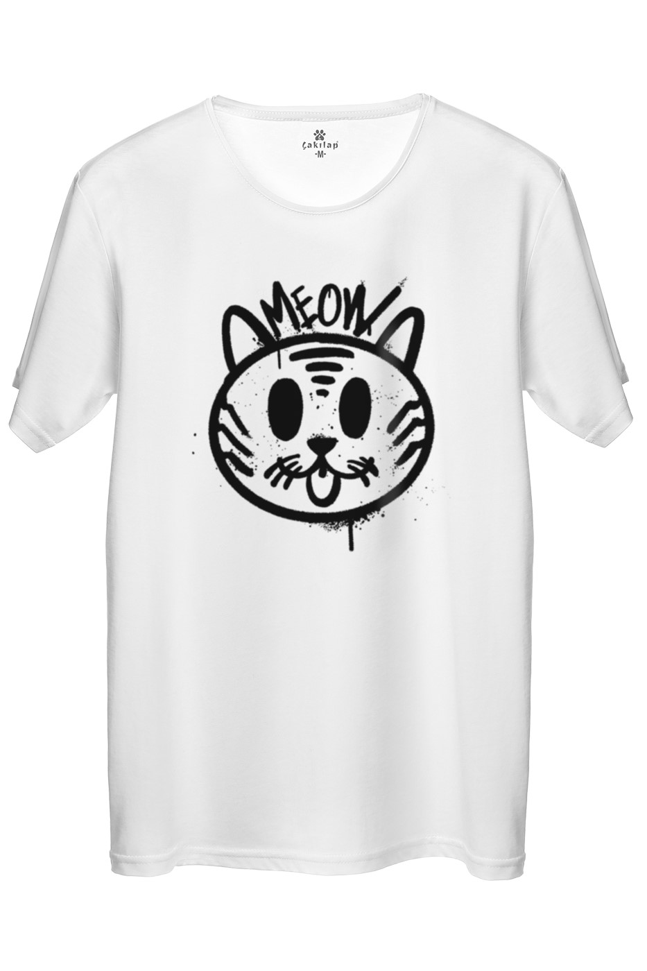Kedi Baskılı Regular Tişört