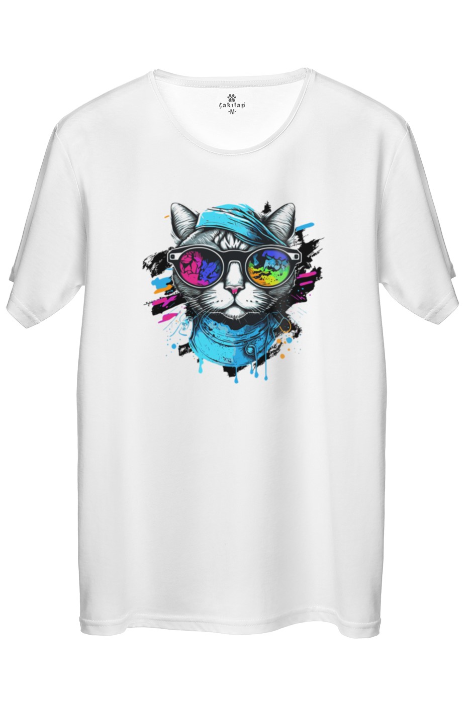 Kedi Baskılı Regular Tişört