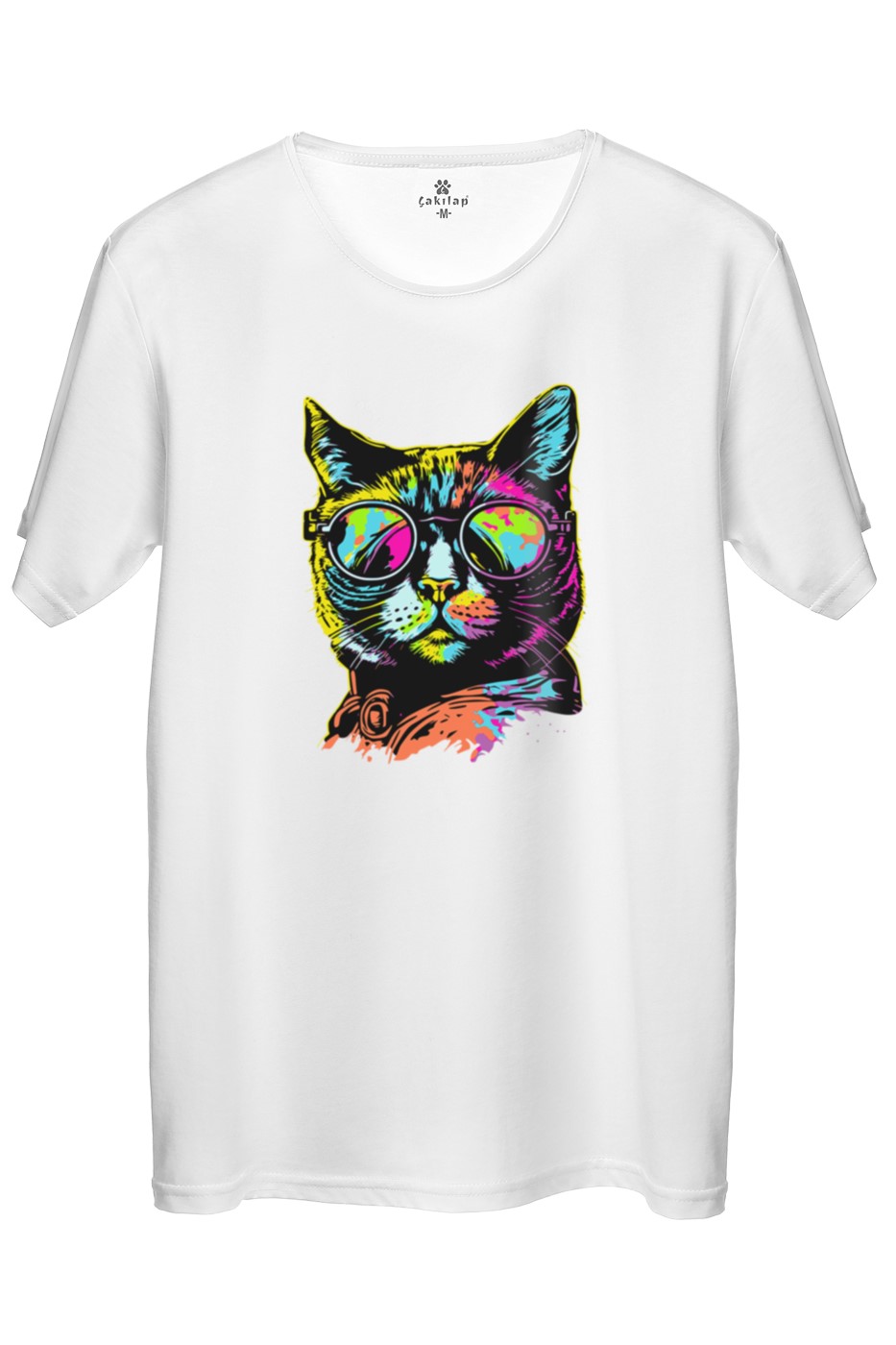 Kedi Baskılı Regular Tişört