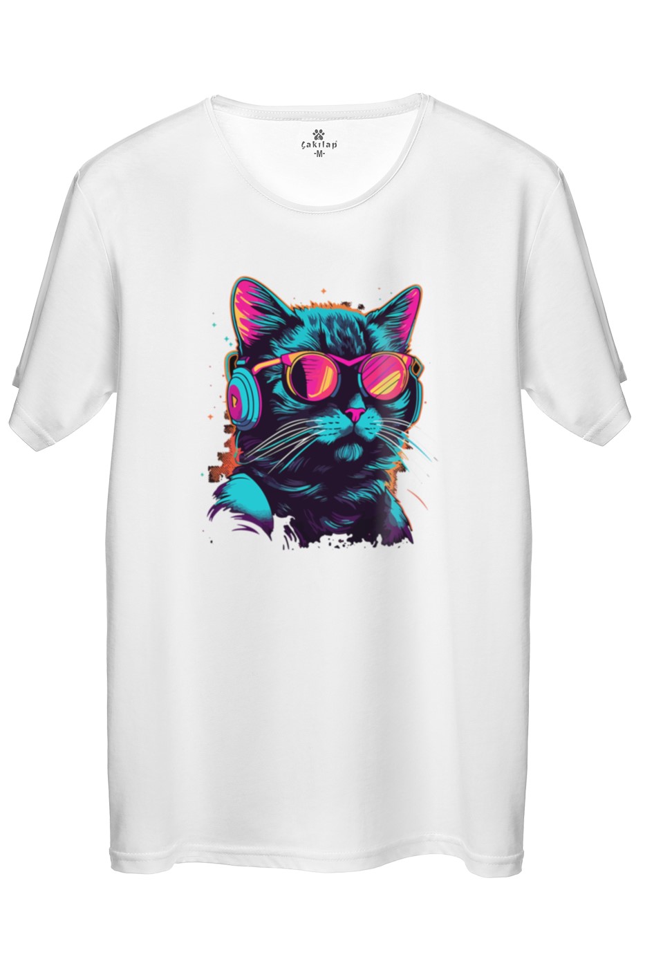 Kedi Baskılı Regular Tişört