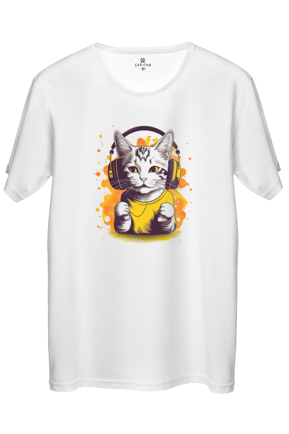 Kedi Baskılı Regular Tişört