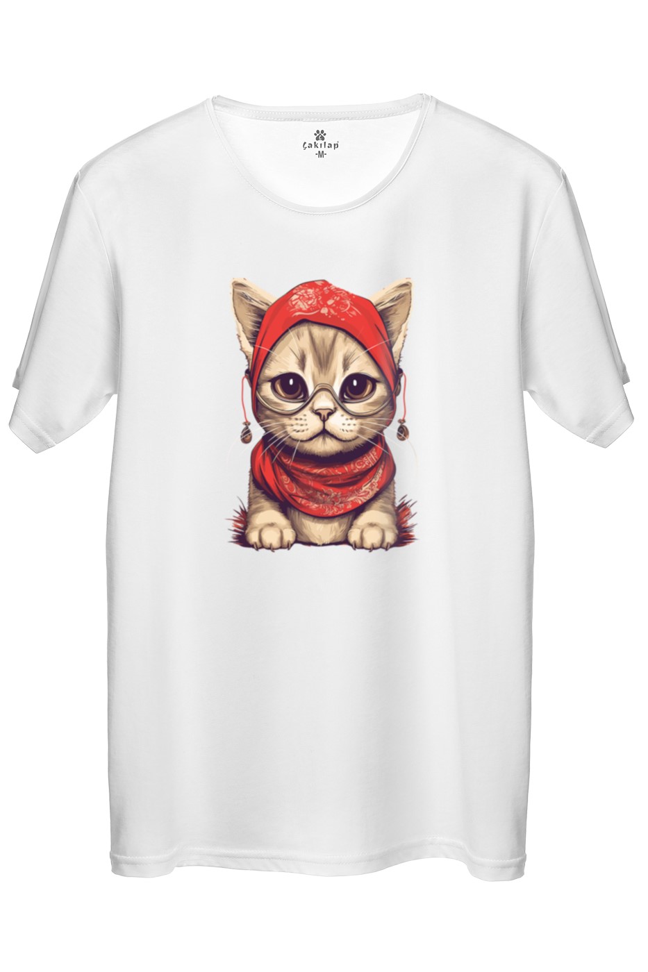 Kedi Baskılı Regular Tişört