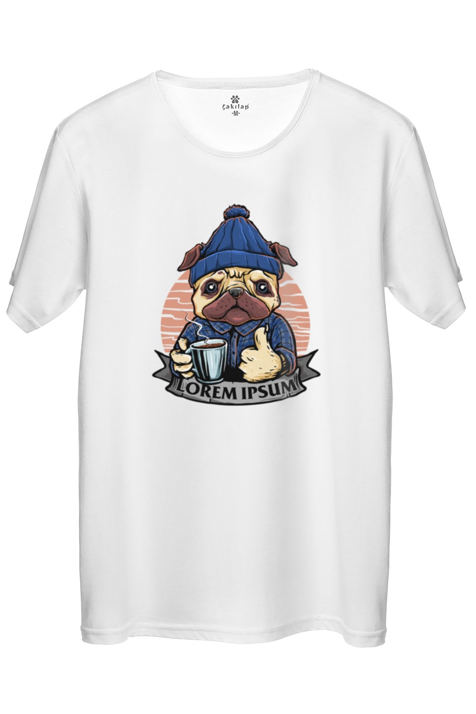 Köpek Baskılı Regular Tişört