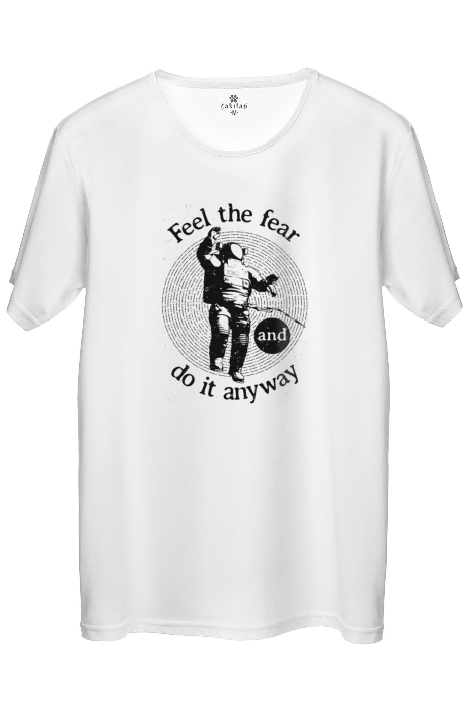 Feel The Fear Baskılı Regular Tişört