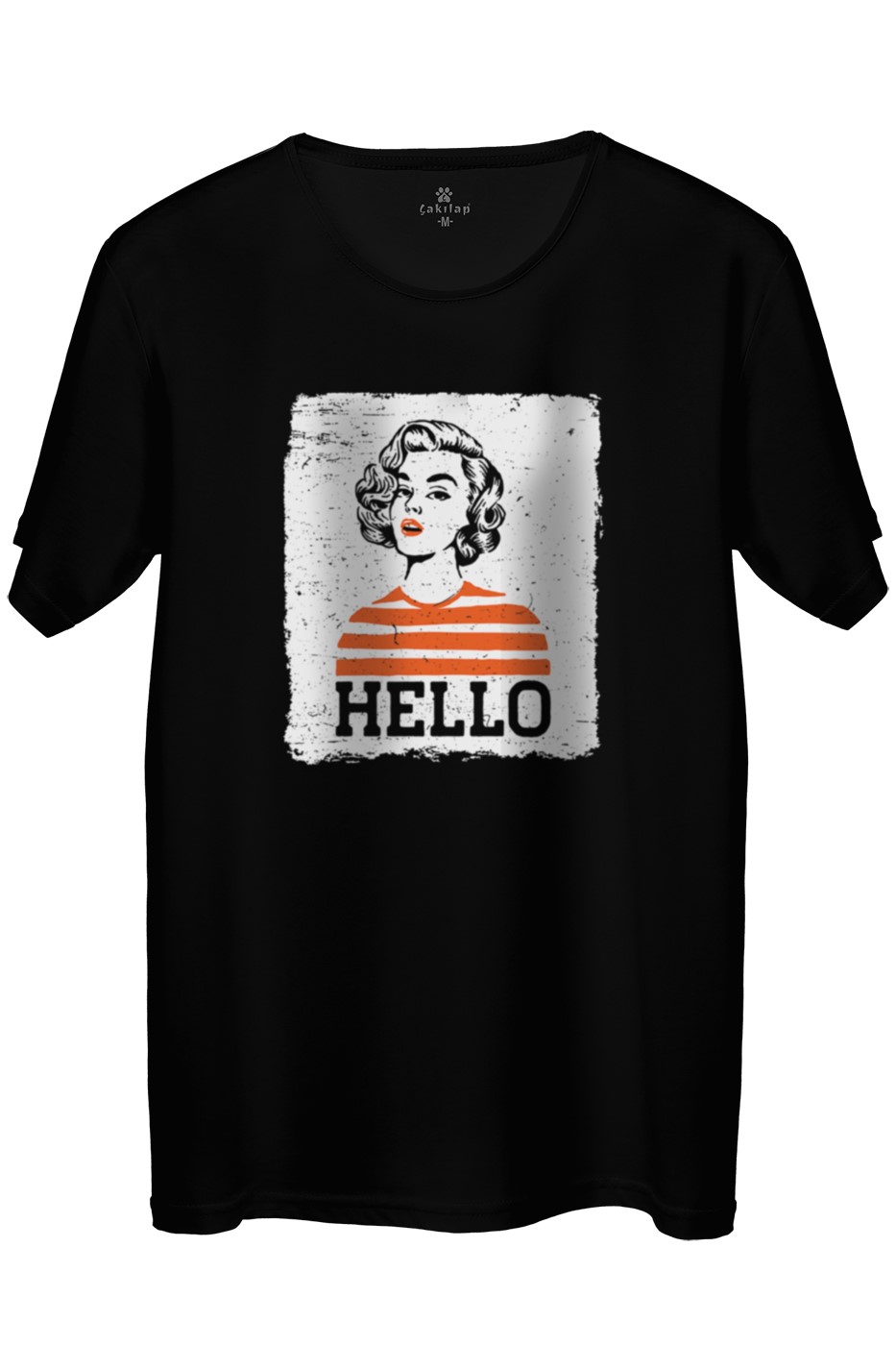 Hello  Baskılı Regular Tişört