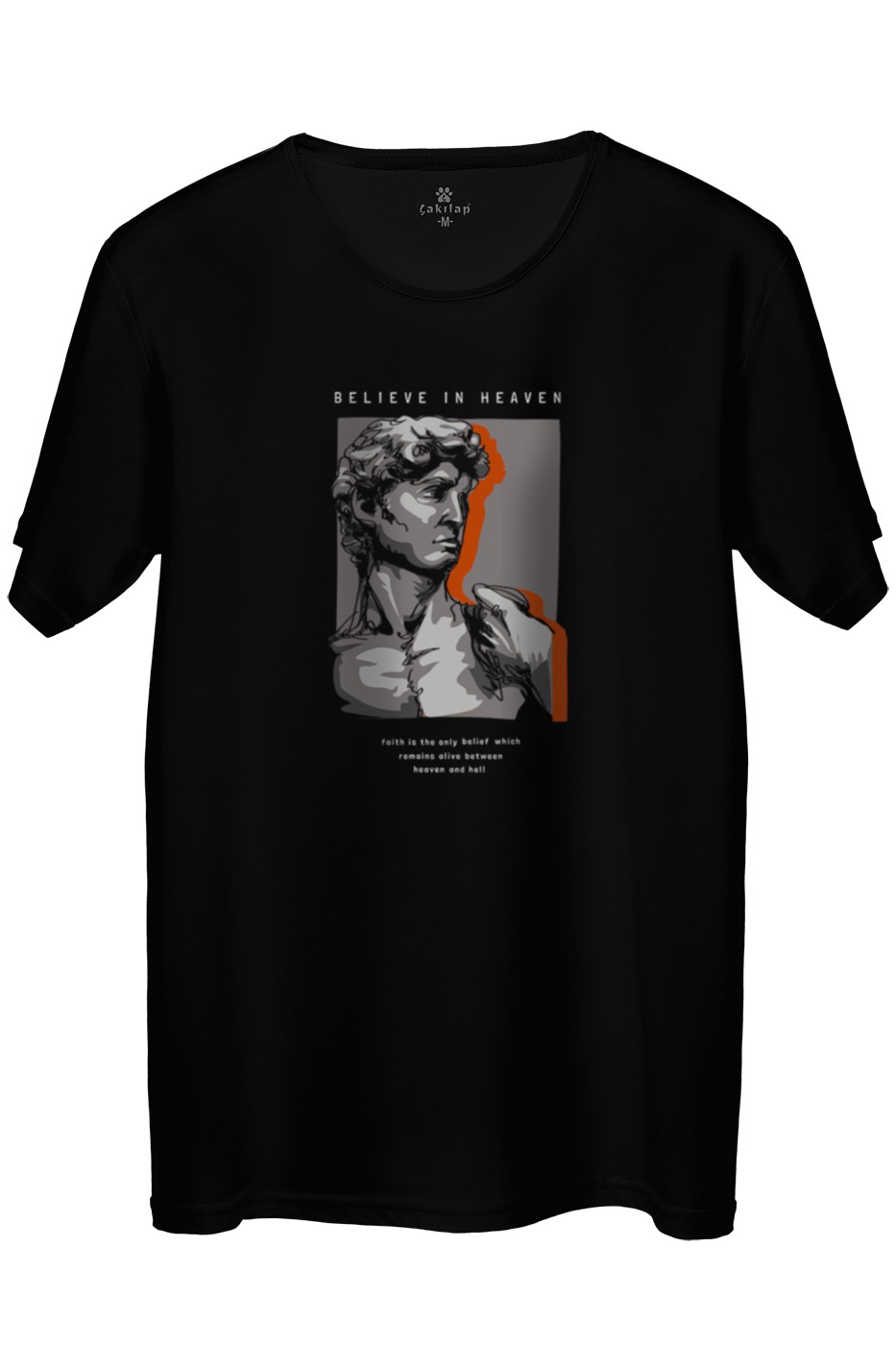 Believe In Heaven Baskılı Regular Tişört