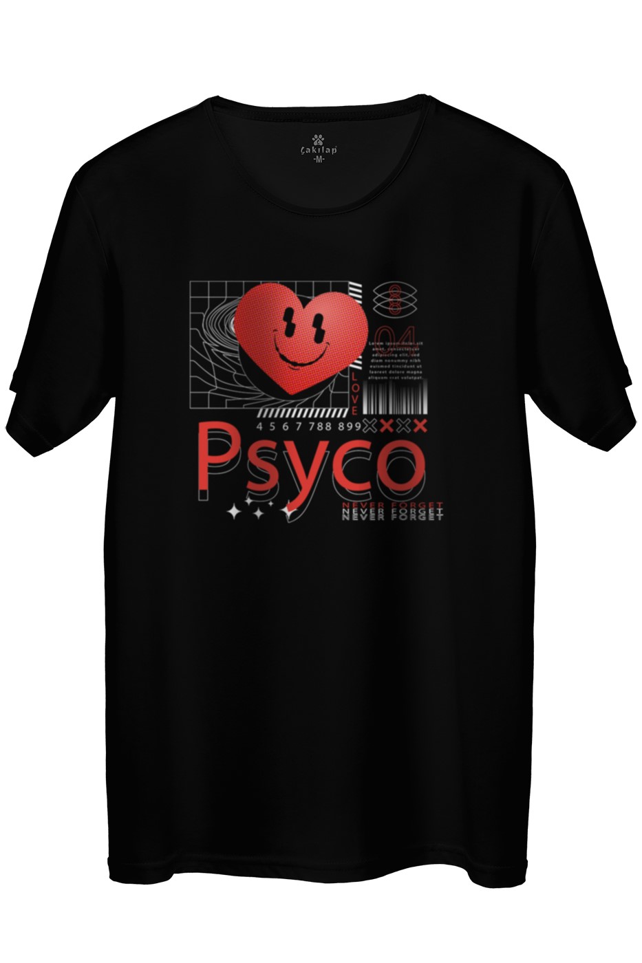 Psyco Baskılı Regular Tişört