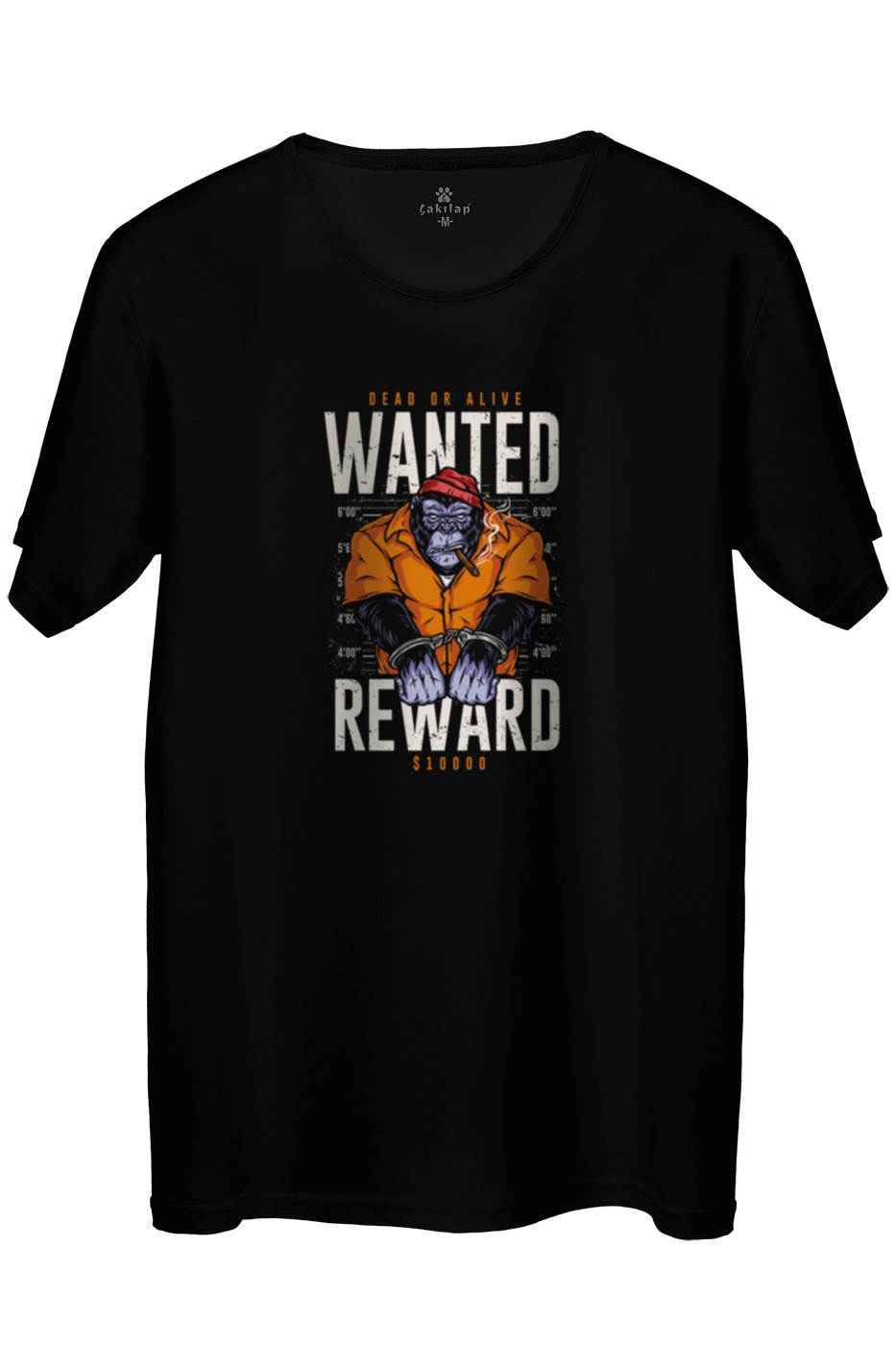 Wanted Reward Baskılı Regular Tişört