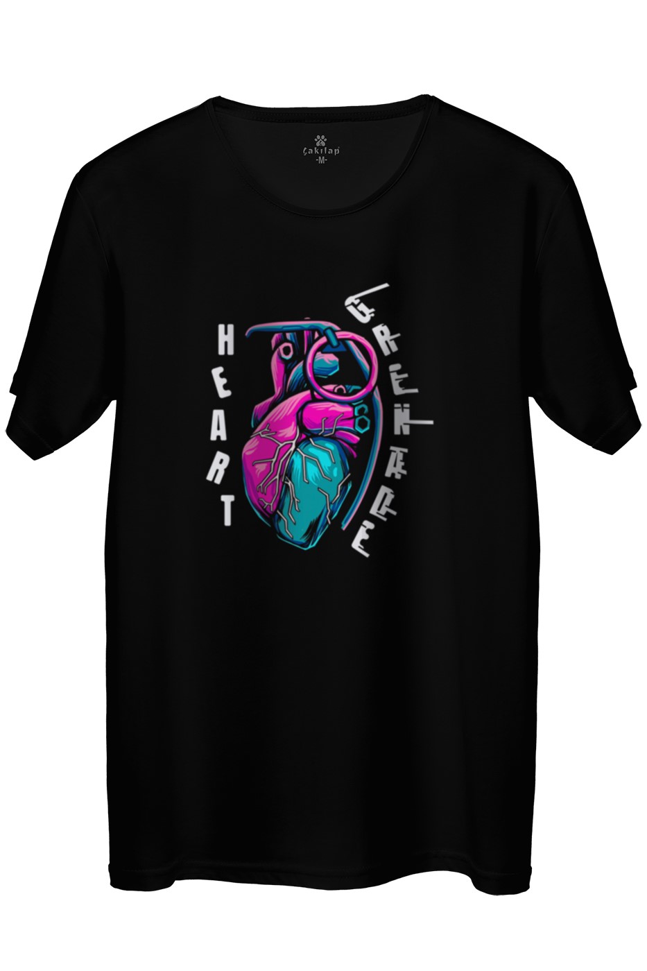 Heart Grenade Baskılı Regular Tişört