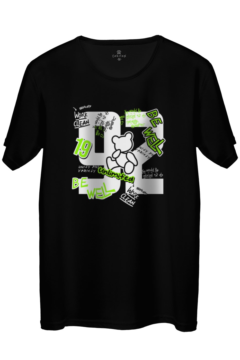 92' Baskılı Regular Tişört