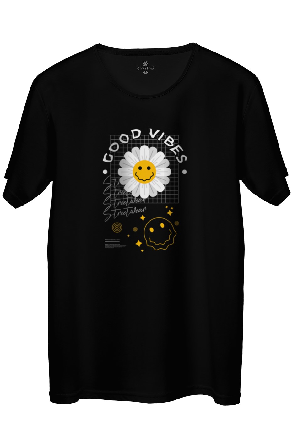 Good Vibes Baskılı Regular Tişört