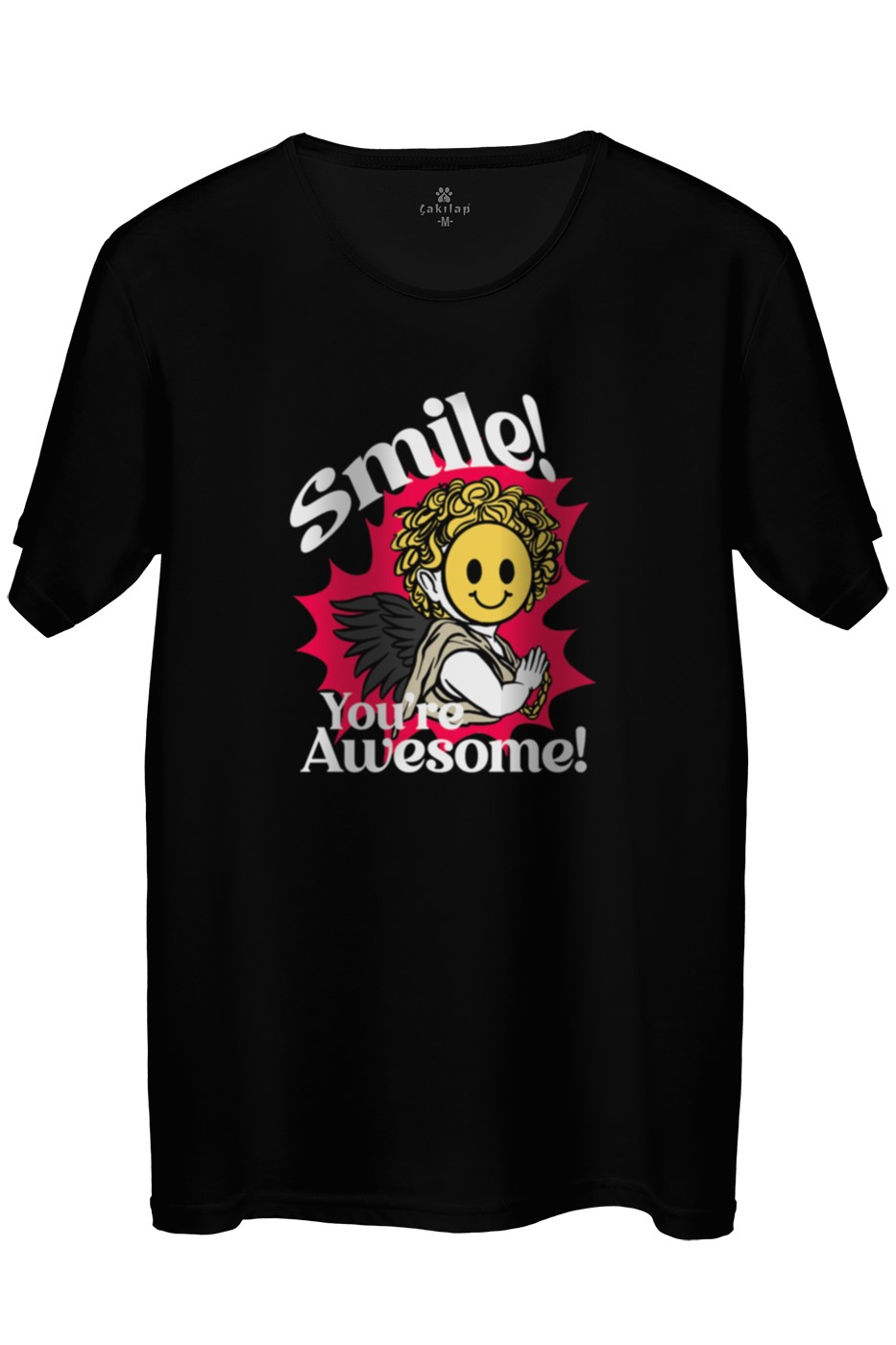 Smile You're Awesome Baskılı Regular Tişört