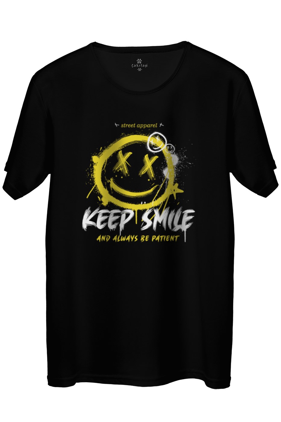 Keep Smile Baskılı Regular Tişört