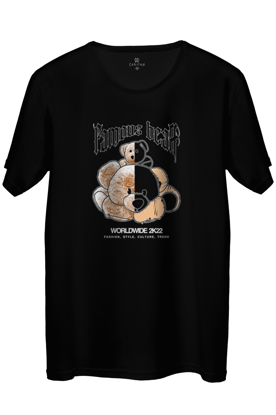 Famous Bear Baskılı Regular Tişört