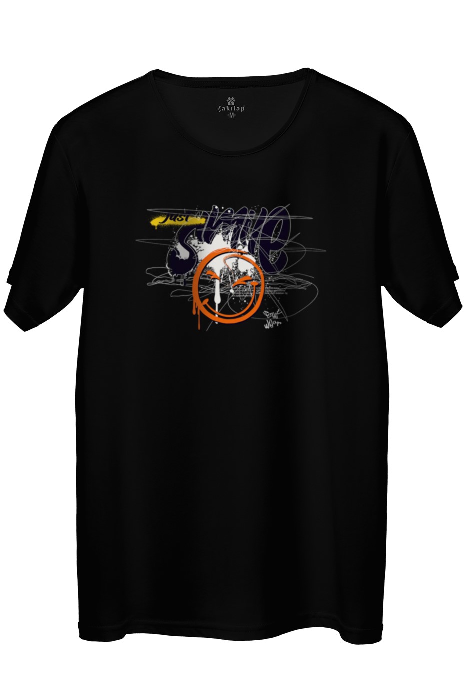 Just Smile Baskılı Regular Tişört