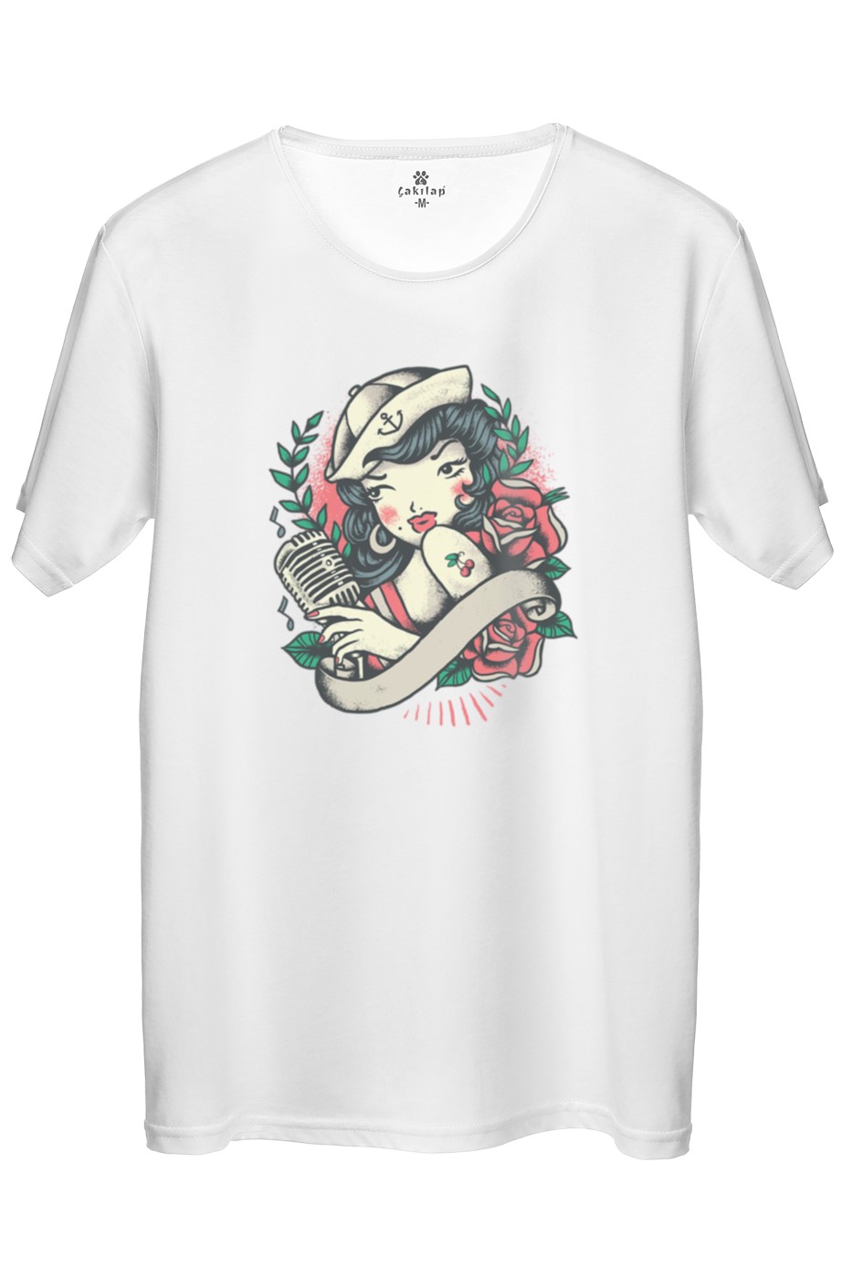 Güzel Kadın Baskılı Regular Tişört