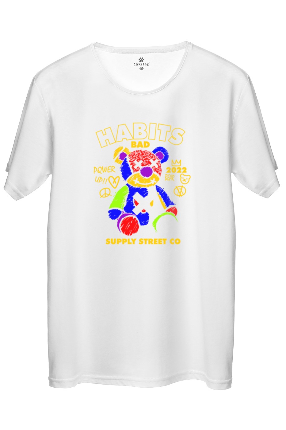Habits Bad Baskılı Regular Tişört