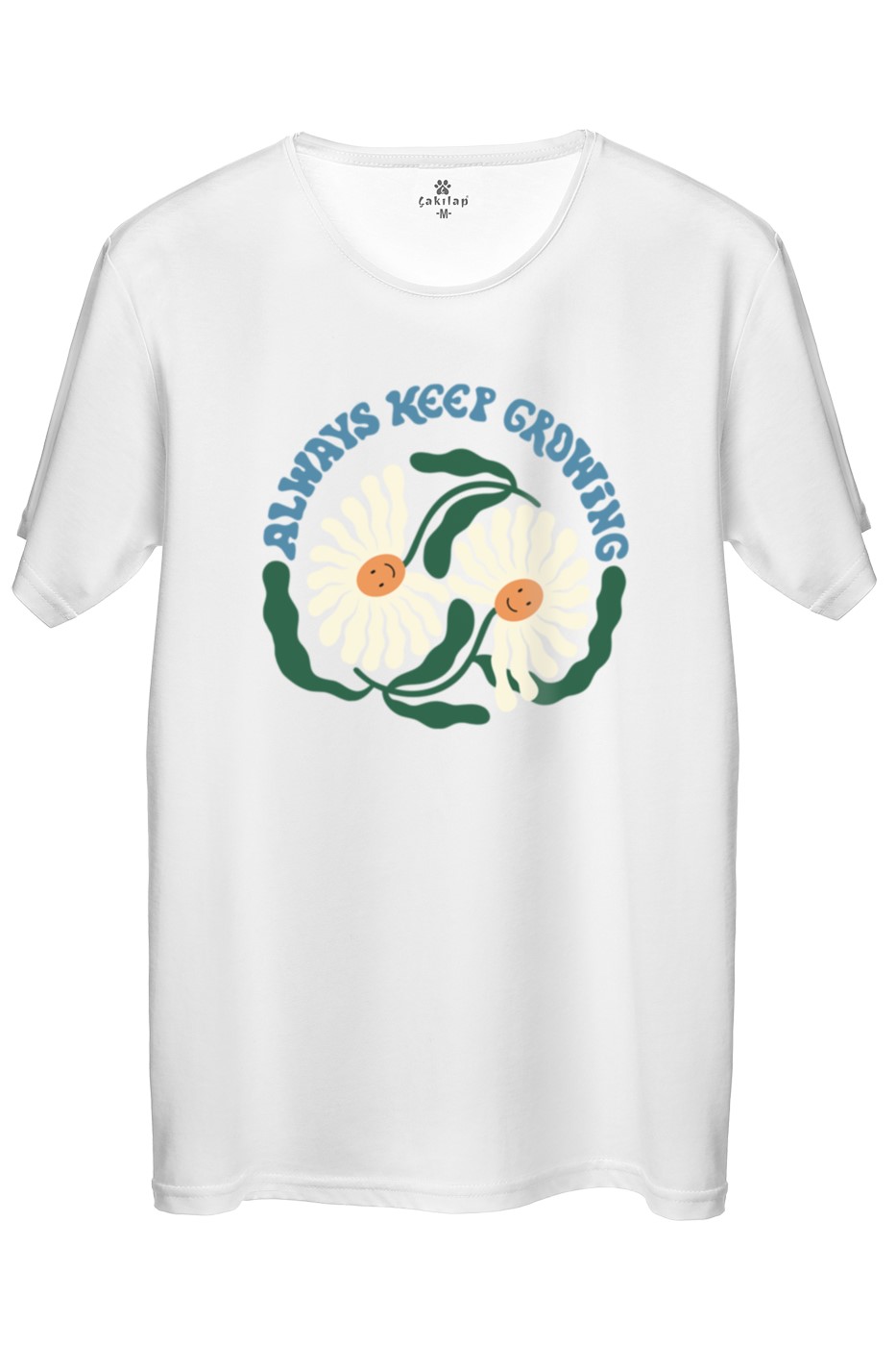 Always Keep Growing Baskılı Regular Tişört