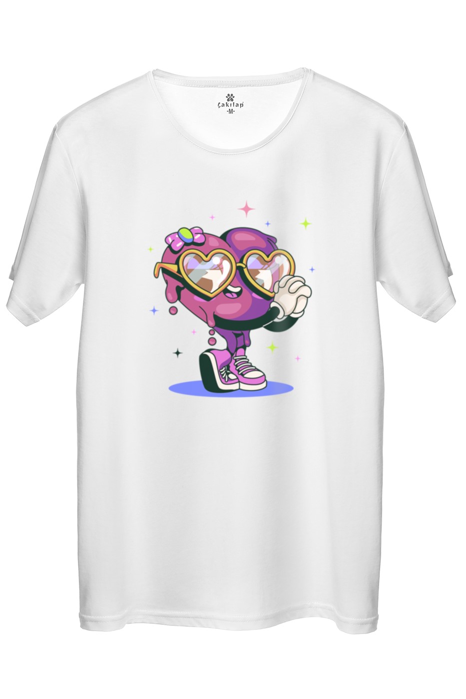 Aşık Kalp Baskılı Regular Tişört