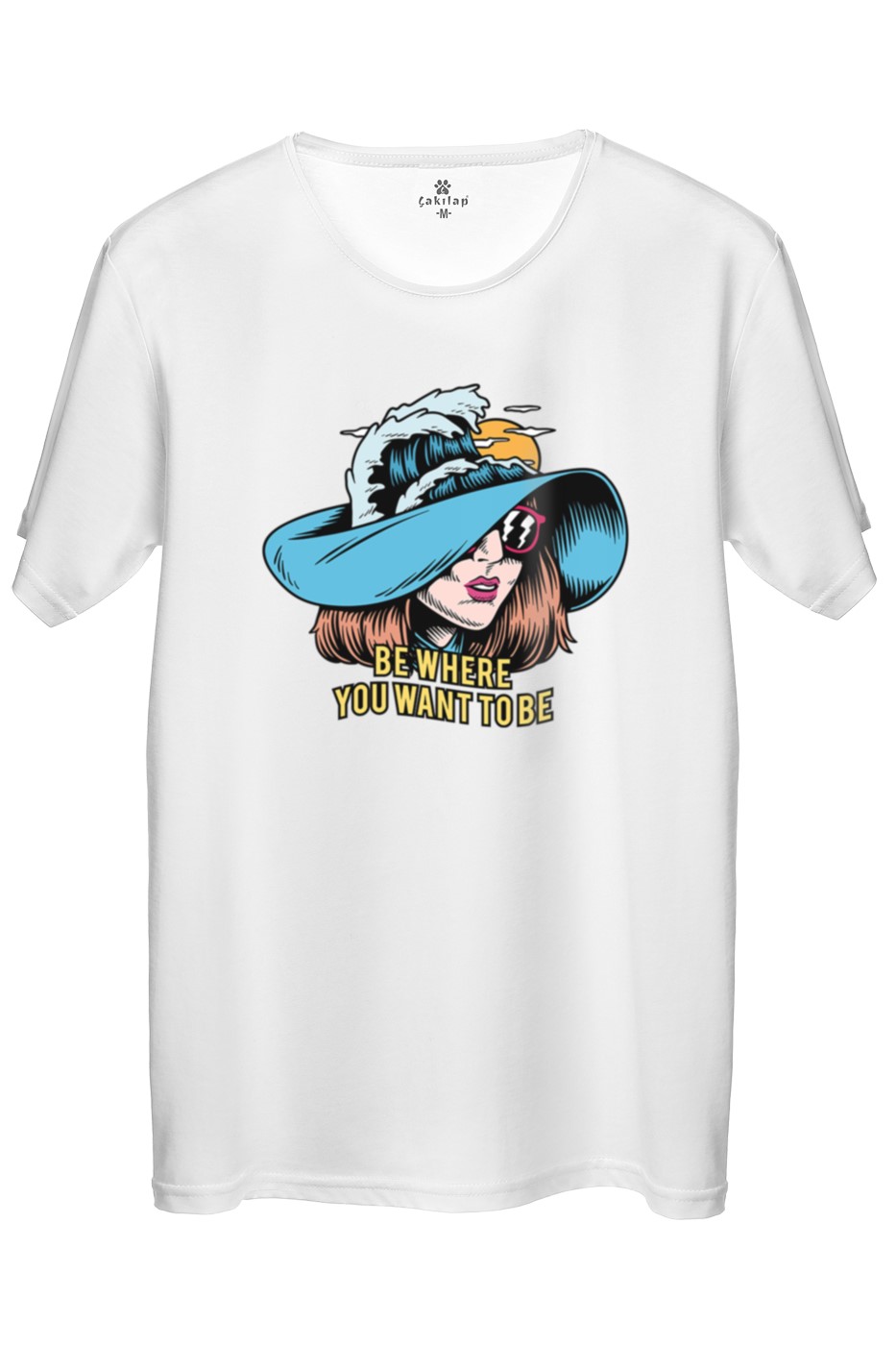 Be Where You Want To Be Baskılı Regular Tişört