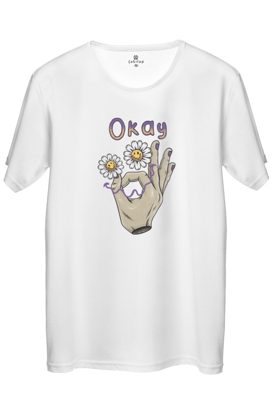 Okay Baskılı Regular Tişört