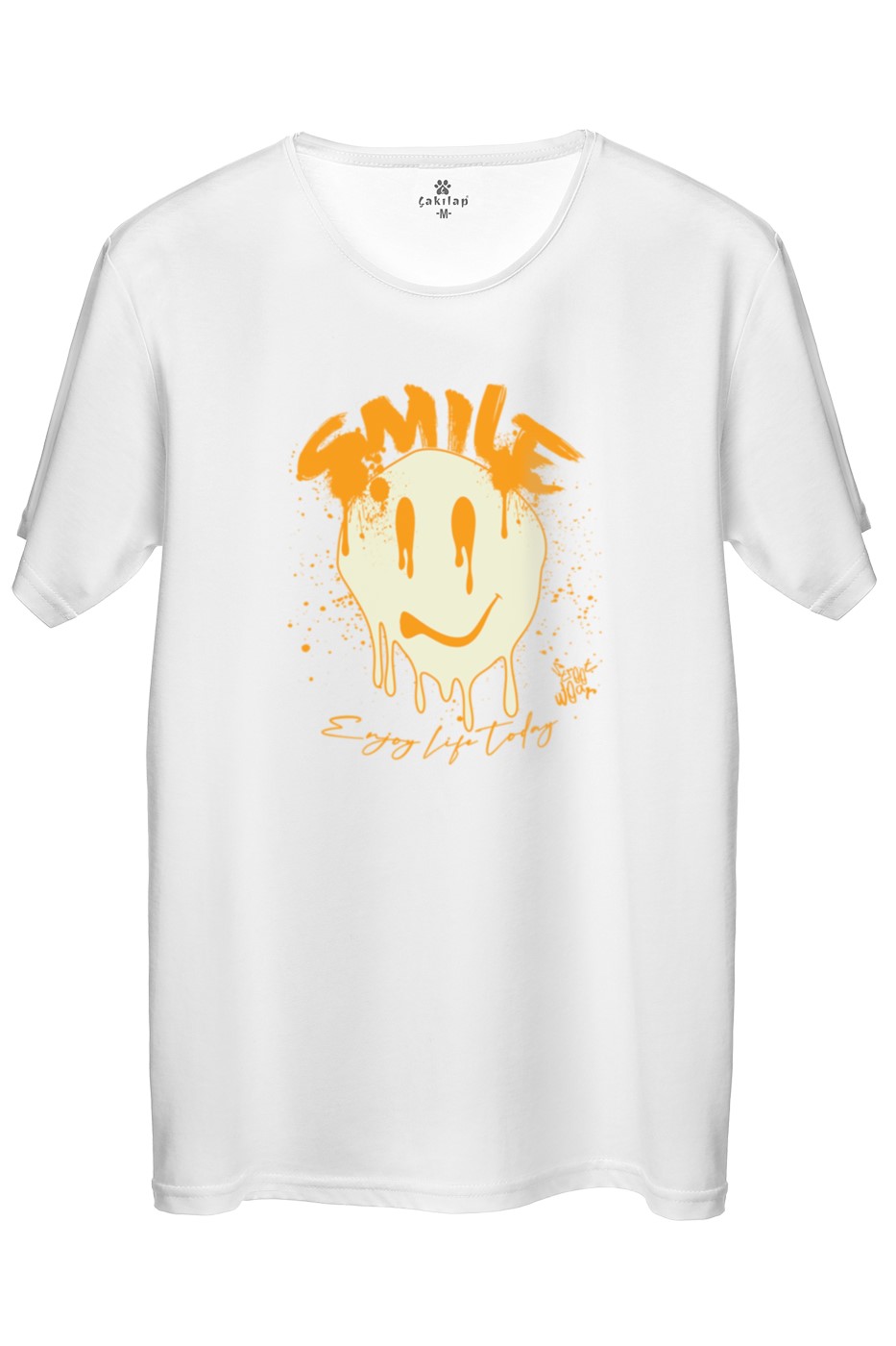 Smile  Baskılı Regular Tişört