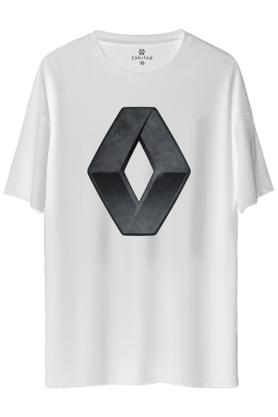 Renault Logo Baskılı Oversize Tişört