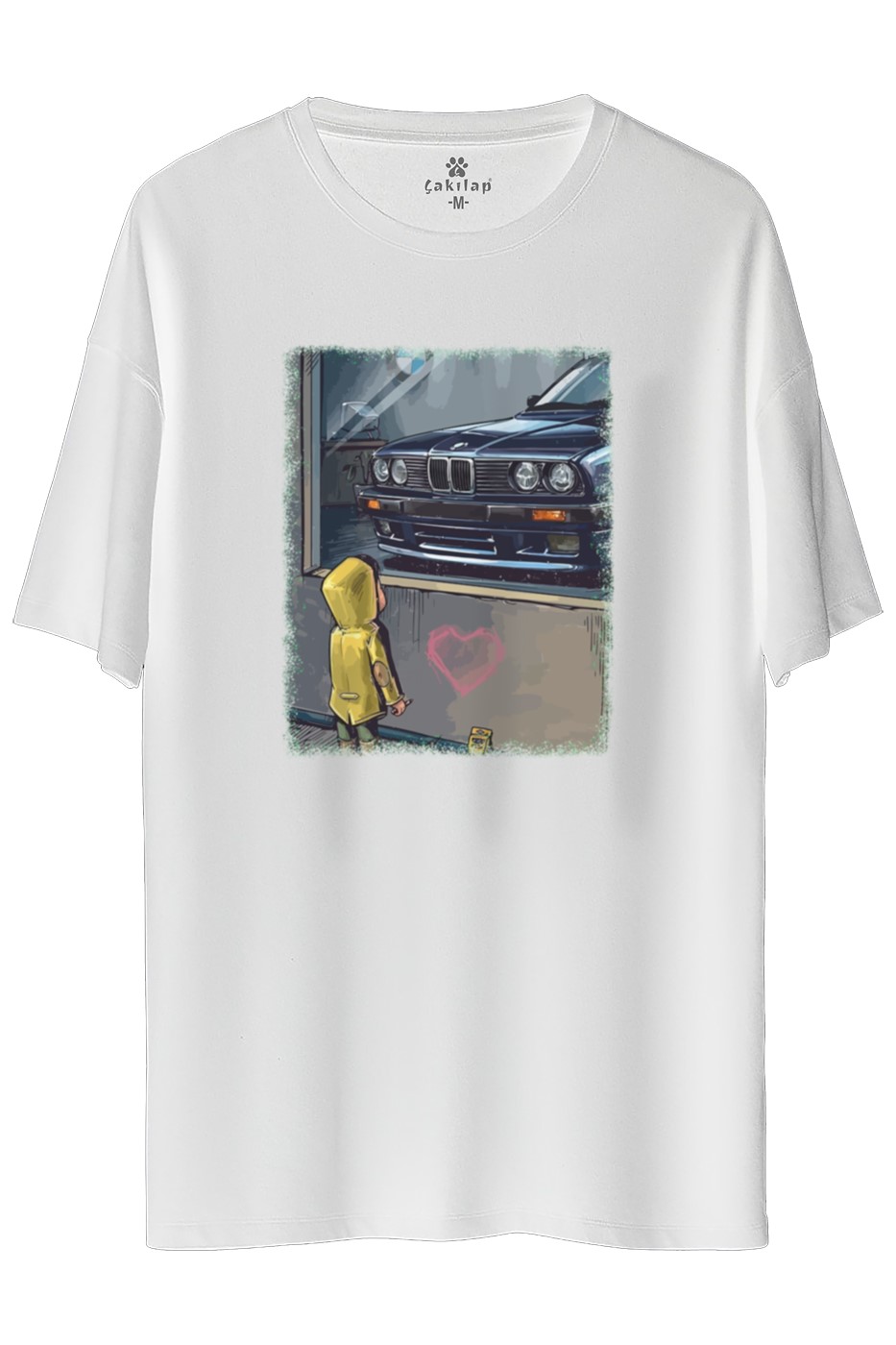 Bmw E30 Baskılı Oversize Tişört