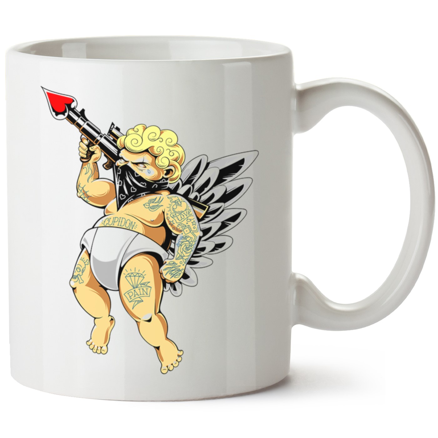 Eros Baskılı Porselen Kupa Bardak