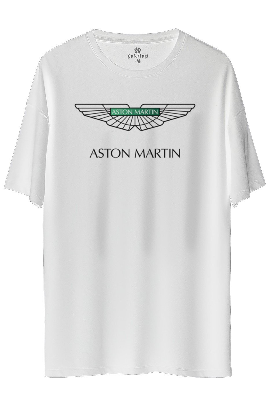 Aston Martin Baskılı Oversize Tişört