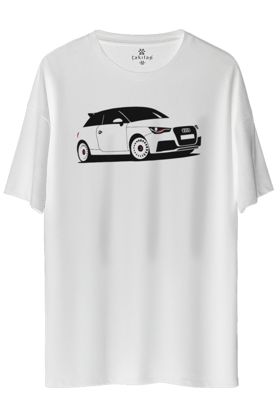 Audi A1 Mk1 Baskılı Oversize Tişört