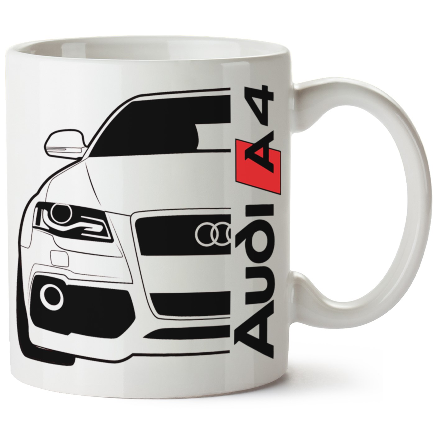 Audi A4 Mk4 Baskılı Porselen Kupa Bardak