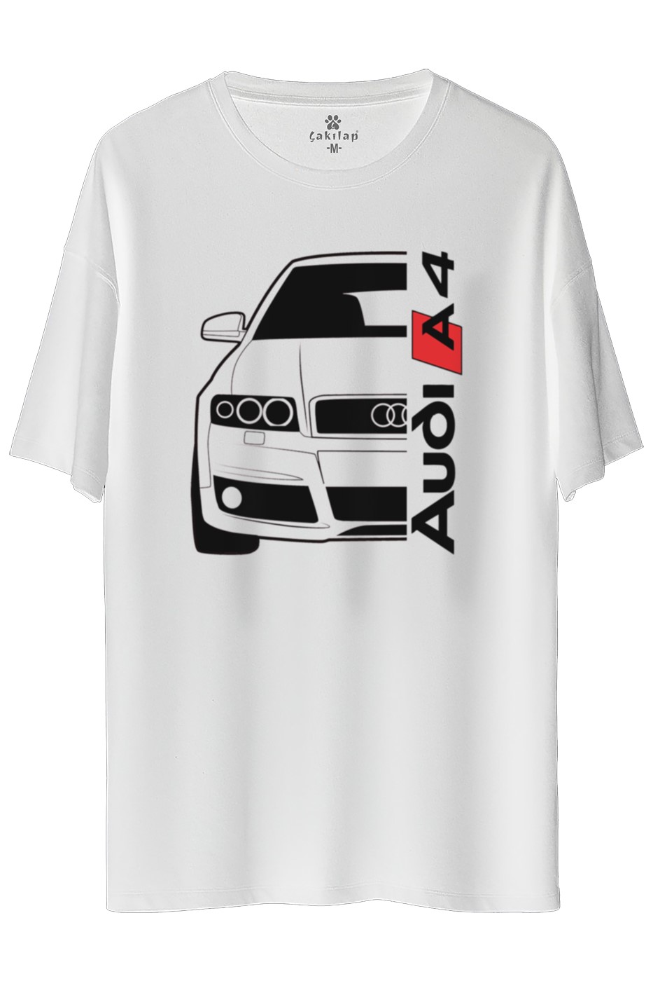 Audi A4 Mk2 Baskılı Oversize Tişört