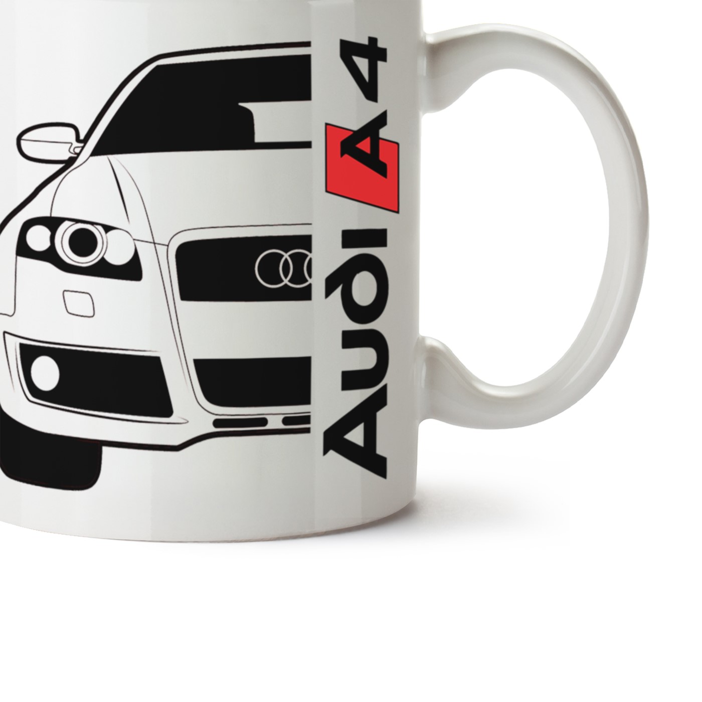 Audi A4 Mk3 Baskılı Porselen Kupa Bardak