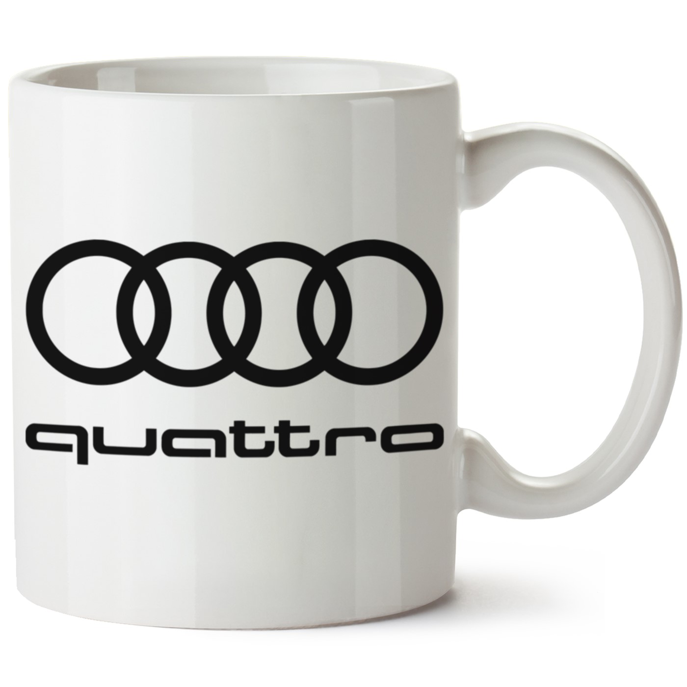 Audi Quattro Logo Baskılı Porselen Kupa Bardak