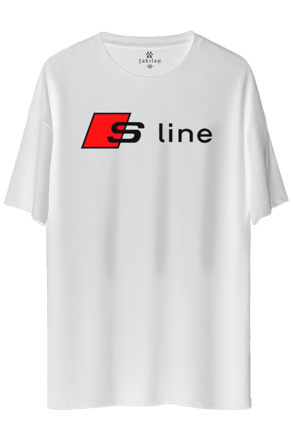 Audi S-Line Logo Baskılı Oversize Tişört