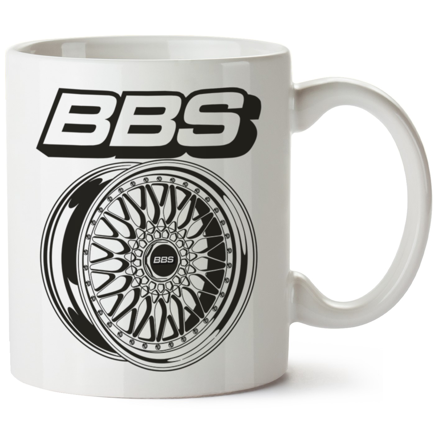 Bbs Jant Baskılı Porselen Kupa Bardak