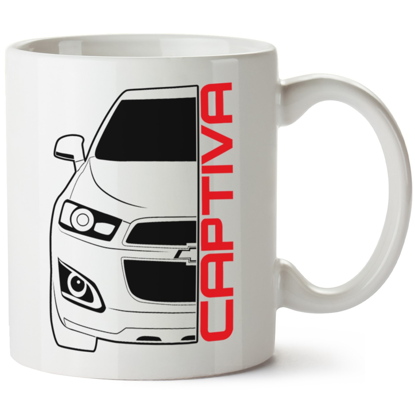 Chevrolet Captiva Baskılı Porselen Kupa Bardak