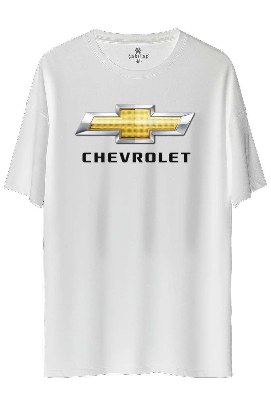 Chevrolet Logo Baskılı Oversize Tişört