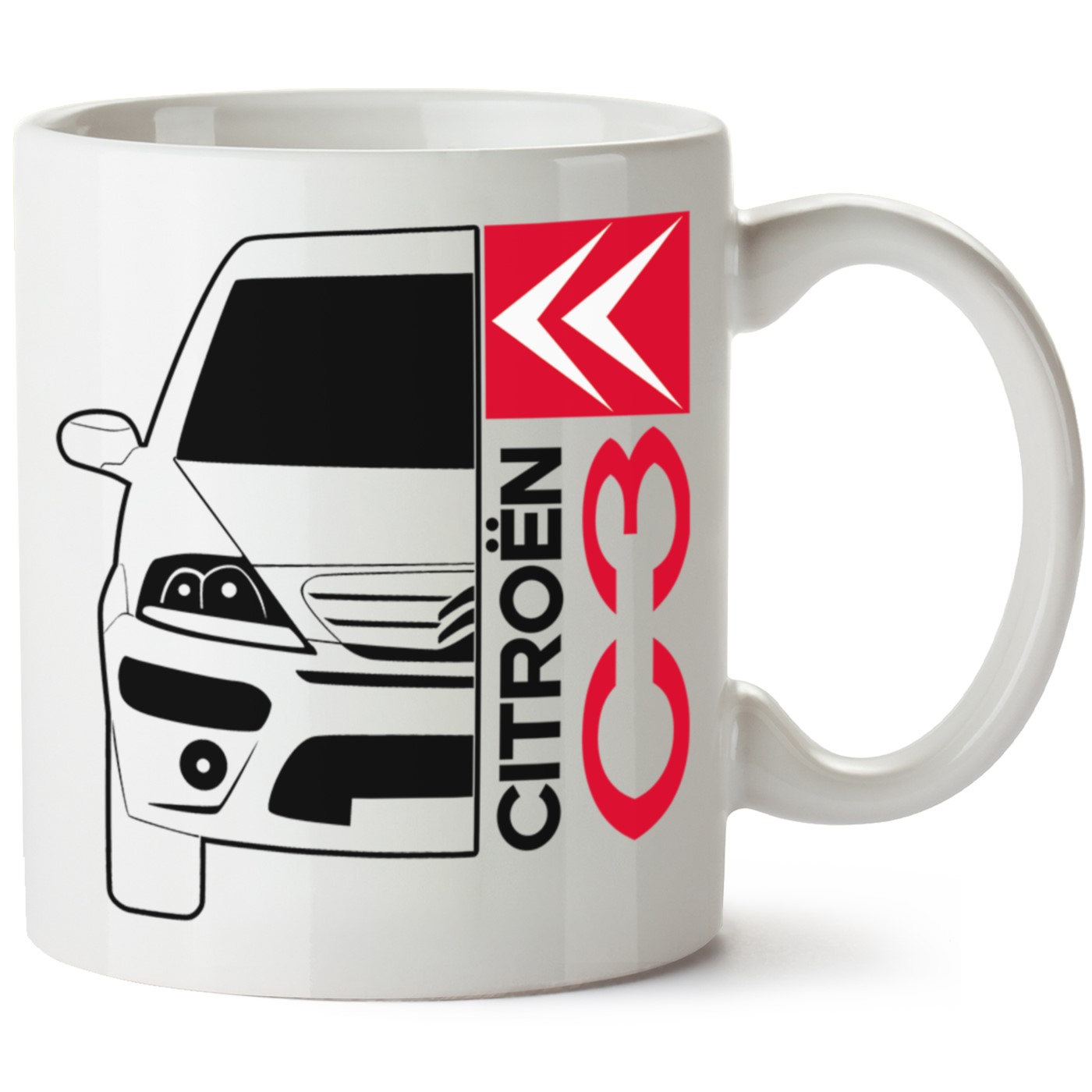 Citroen C3 Baskılı Porselen Kupa Bardak