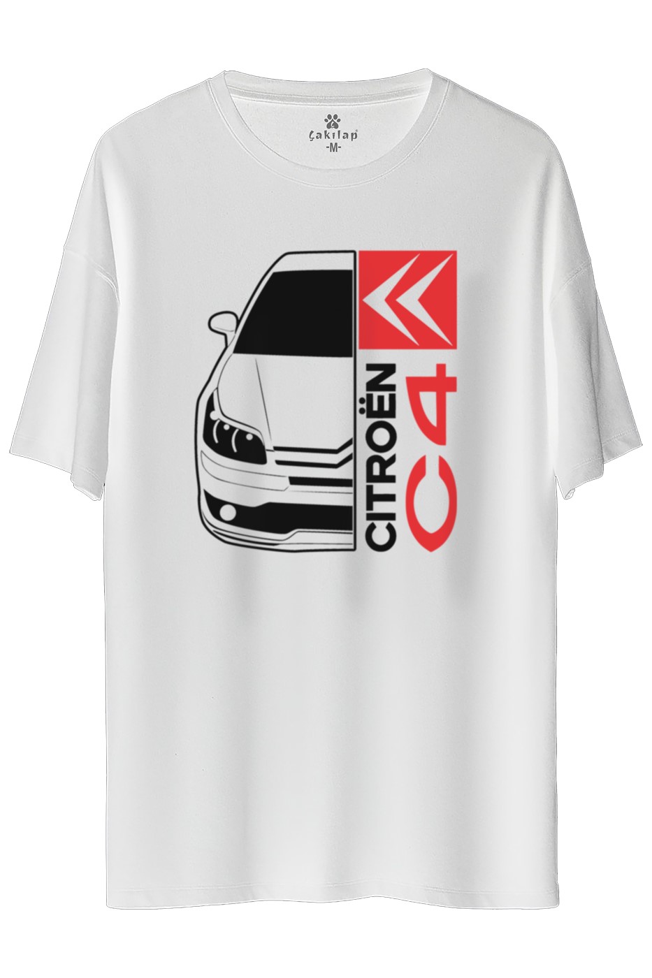 Citroen C4 Baskılı Oversize Tişört