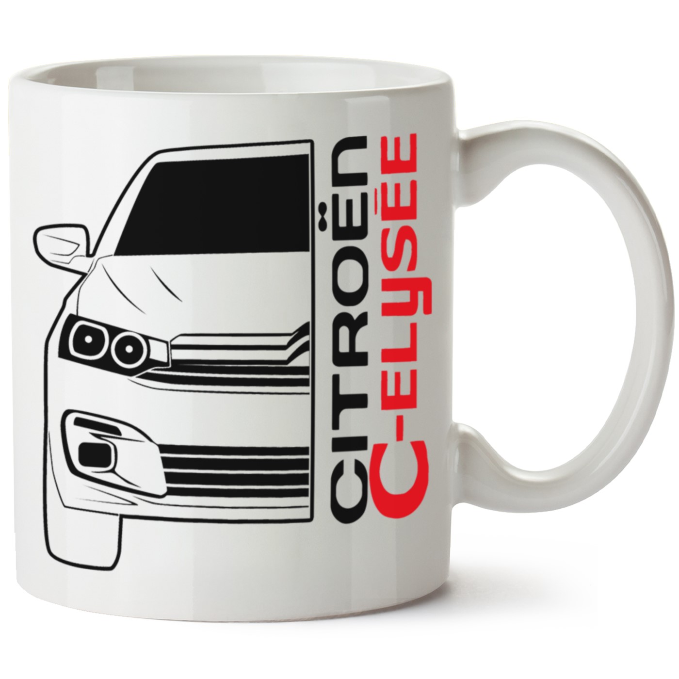 Citroen Elyyse Baskılı Porselen Kupa Bardak