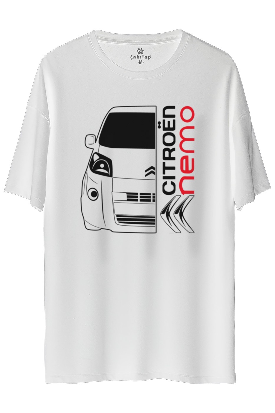 Citroen Nemo Baskılı Oversize Tişört