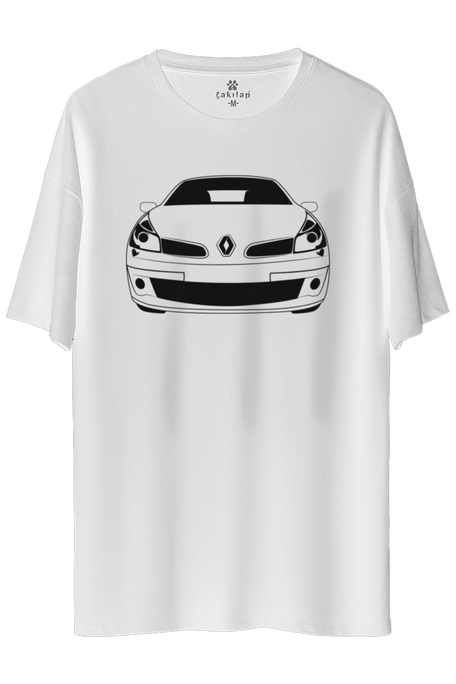 Renault Clio 3 Baskılı Oversize Tişört