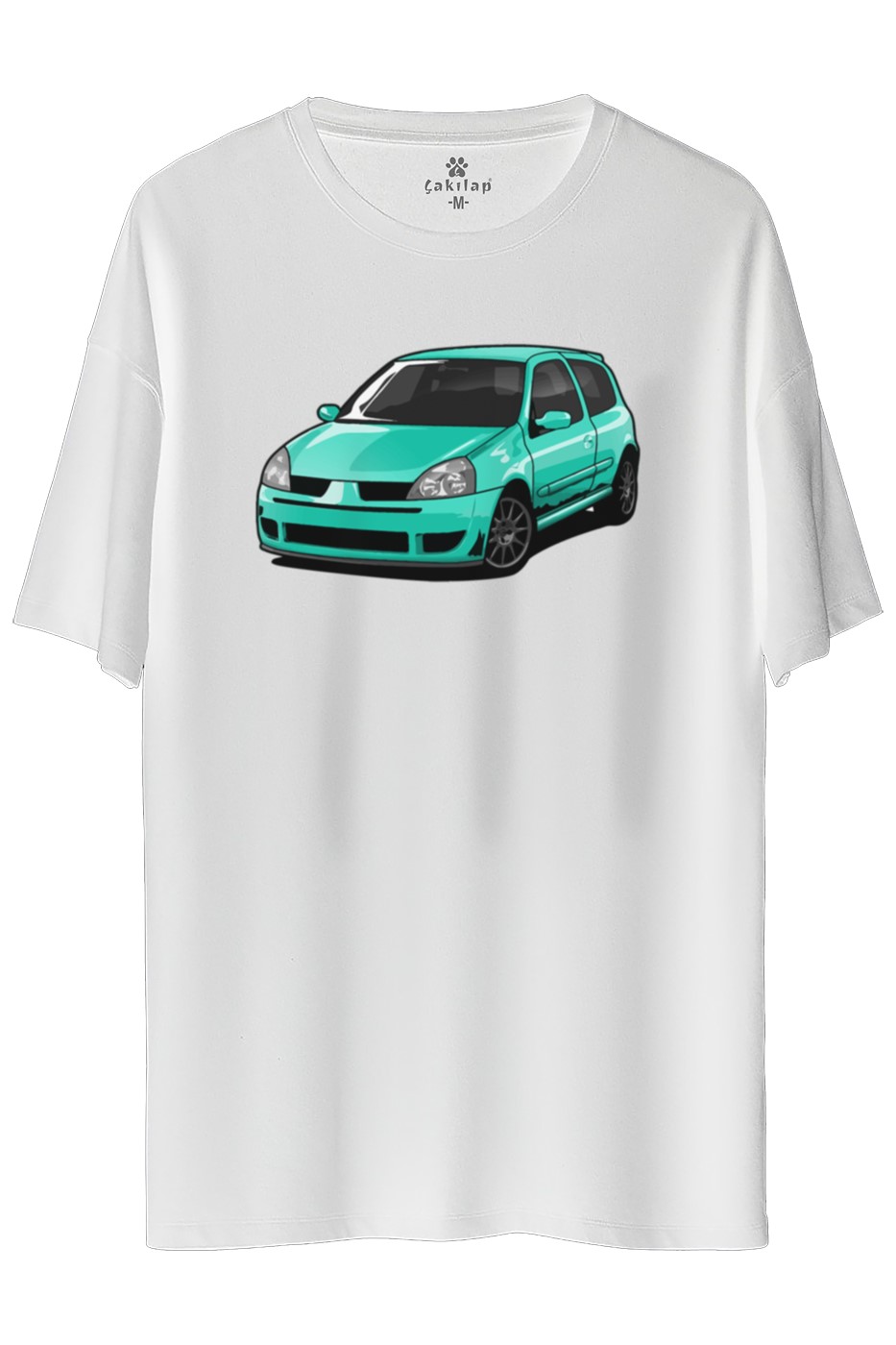 Renault Clio Symbol Baskılı Oversize Tişört