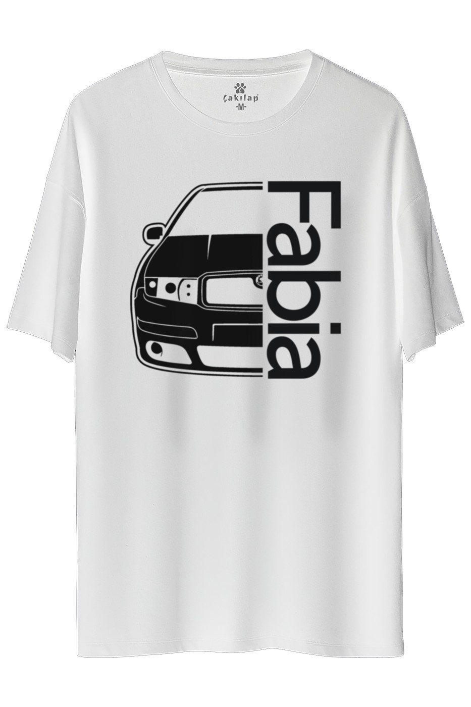 Skoda Fabia1 Baskılı Oversize Tişört