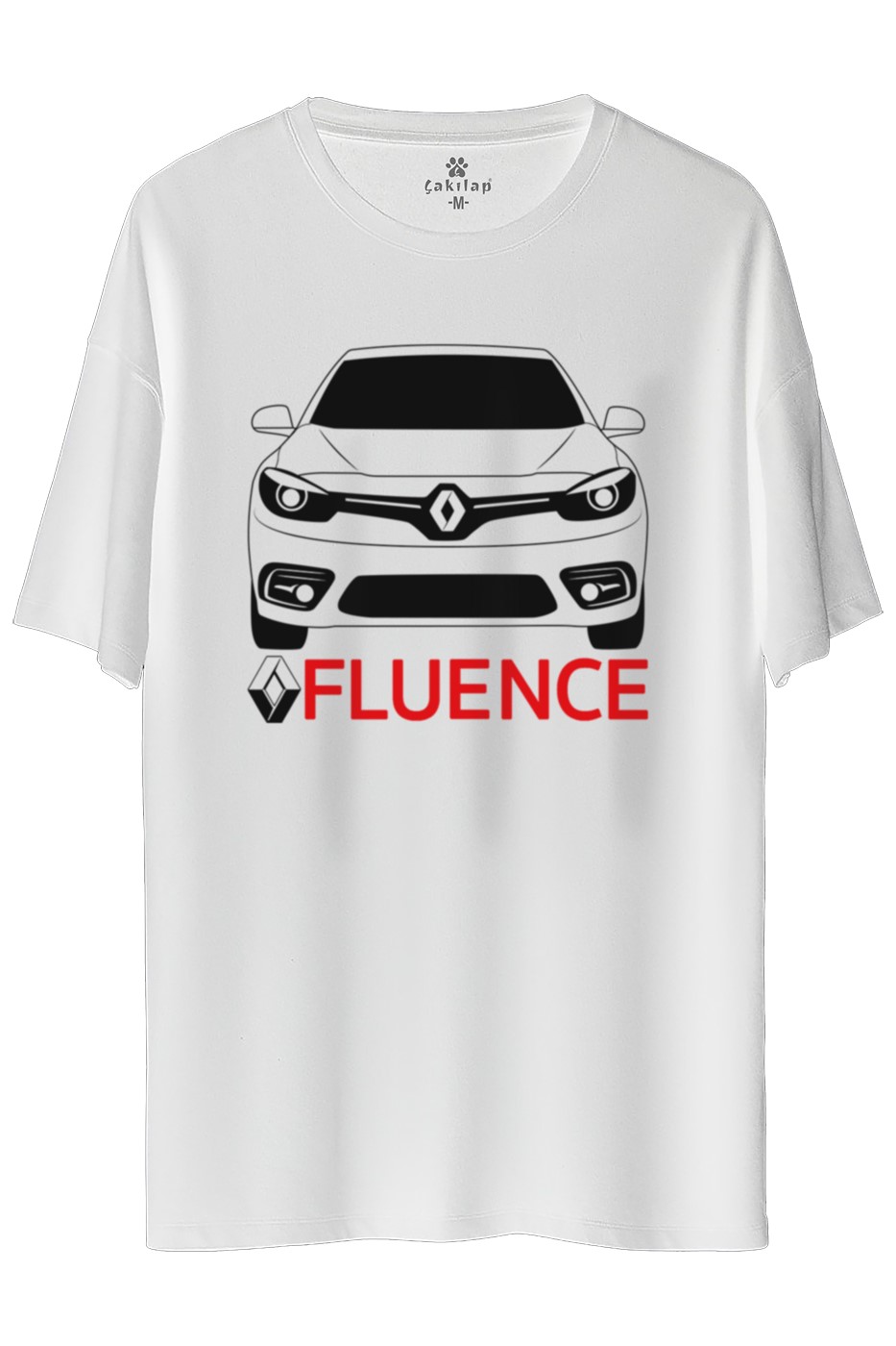 Renault Fluence Baskılı Oversize Tişört
