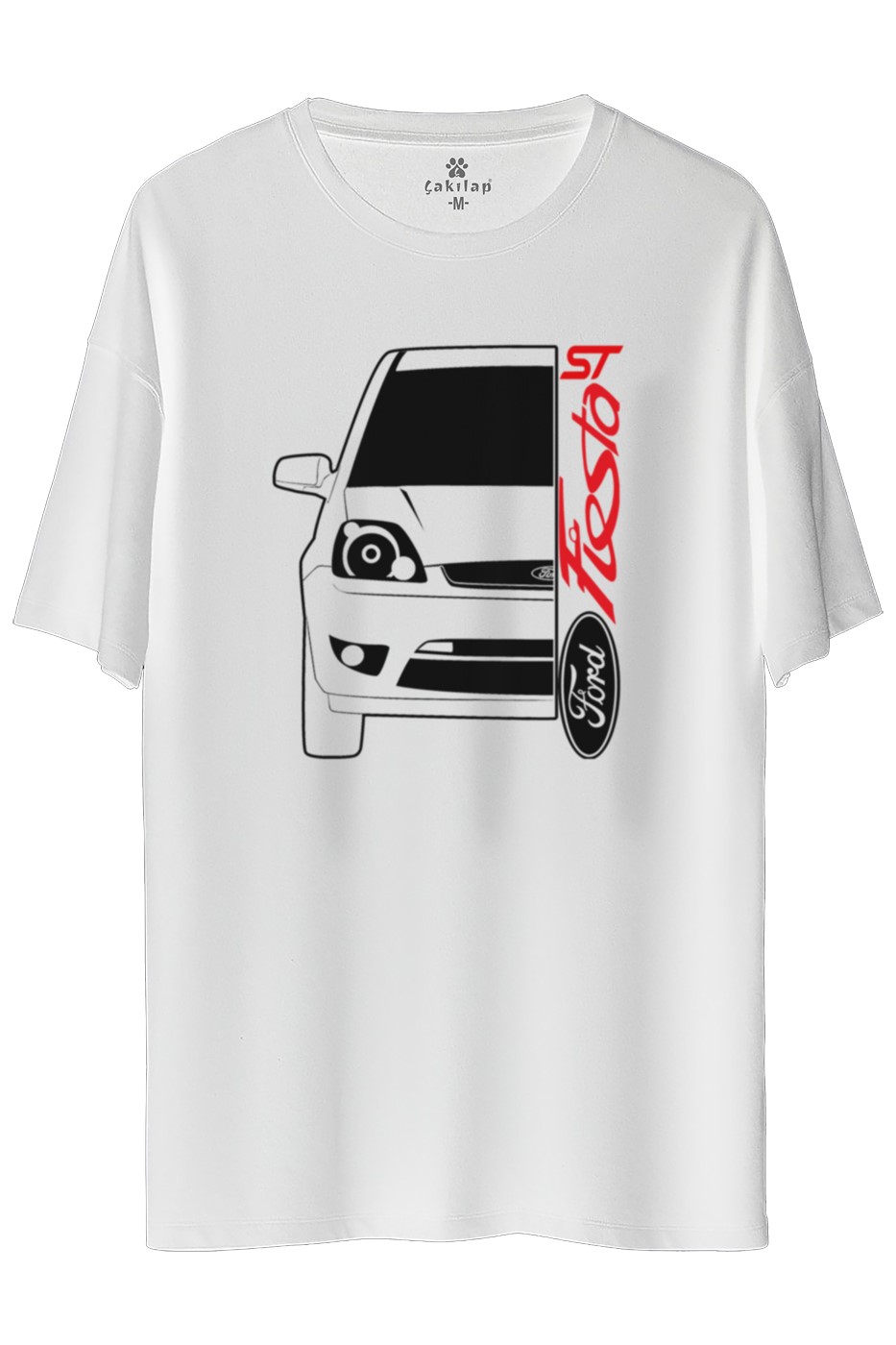 Ford Fiesta Mk6 Baskılı Oversize Tişört